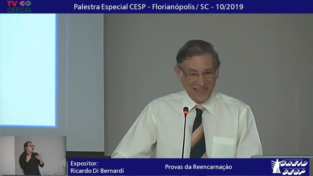 Provas da reencarnação - Palestra com Dr Ricardo Di Bernardi