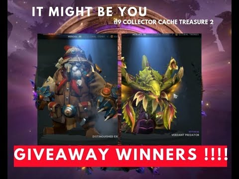 Winners of TI9 collector cache treasure 2 SETS ! | IT mIGHT BE YOU!!!!