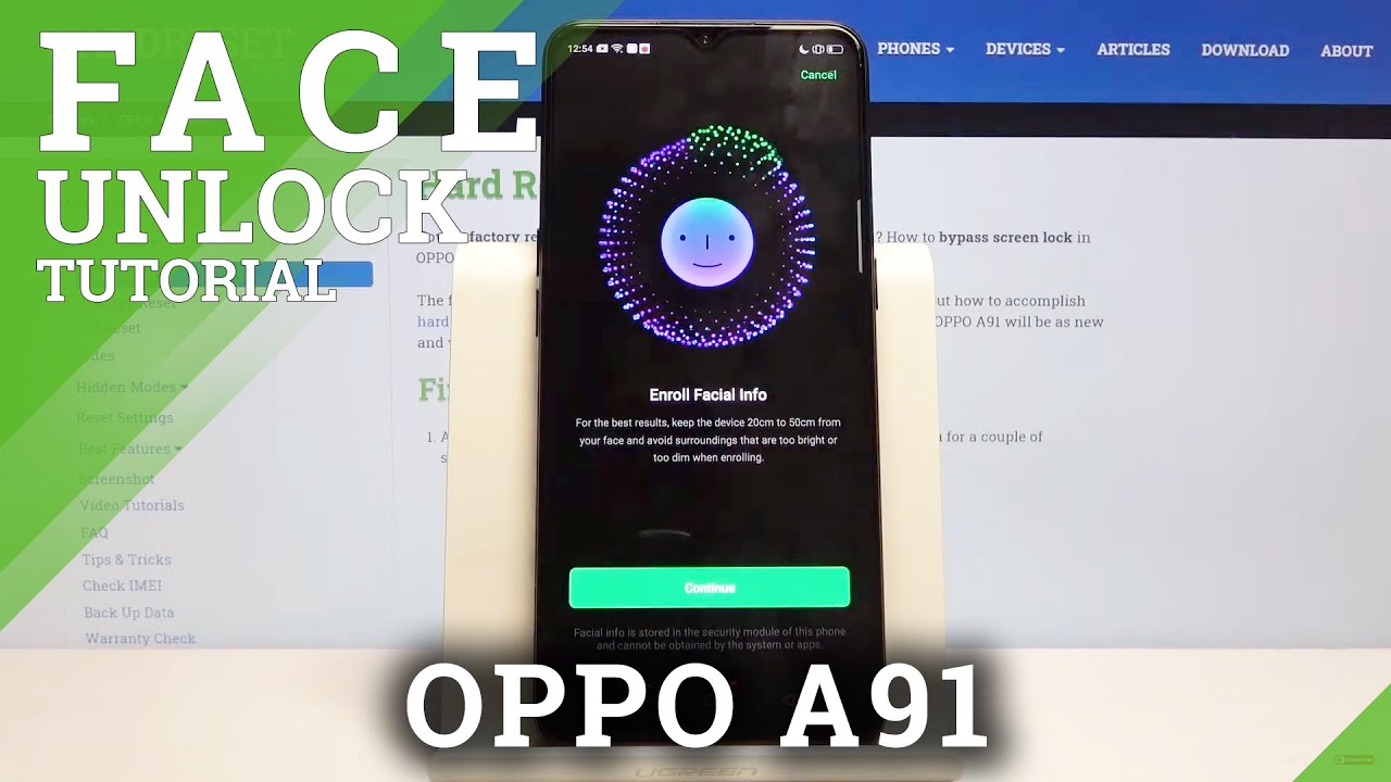 How to Add Face Unlock in OPPO A91 – Set Up Screen Lock