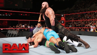 Braun Strowman vs. local competitors - 4-on-1 Handicap Match: Raw, Feb. 6, 2017