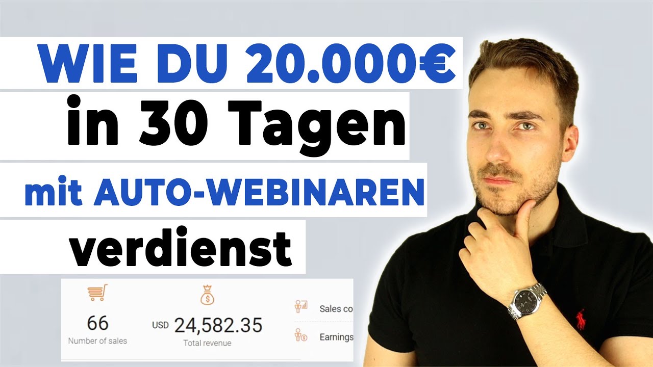 Wie du 20.000€ pro Monat mit Auto-Webinaren machst (Digitale Produkte verkaufen)