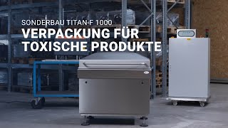 Sonderbaulösungen für Vakuumaschinen, in denen besonders kritische Produkte verpackt werden.