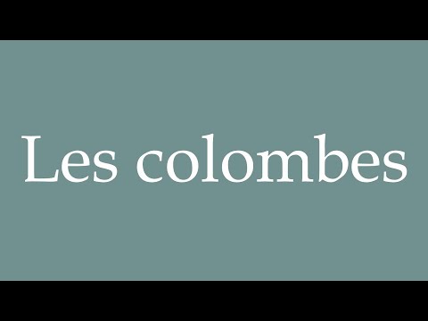 How to Pronounce ''Les colombes'' (Doves) Correctly in French