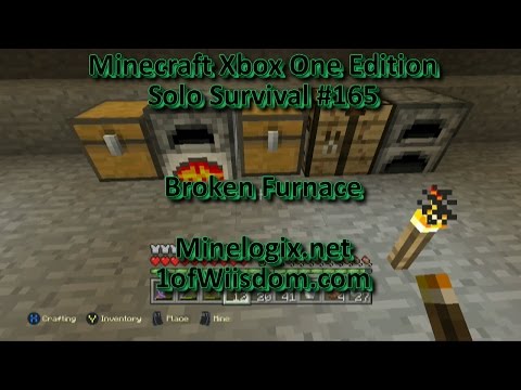 Minecraft Xbox One Solo Survival E165 - Broken Furnace