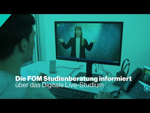 Wie studiert man im Digitalen Live-Studium der FOM Hochschule?