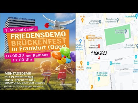 Friedensdemo & Brückenfest - Frankfurt/Oder - 010523 - #beobachterlive