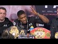 ANTHONY JOSHUA VS JOSEPH PARKER(FULL FINAL PRESS CONFERENCE & FACE OFF VIDEO)