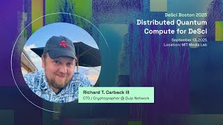 Distributed Quantum Compute for DeSci