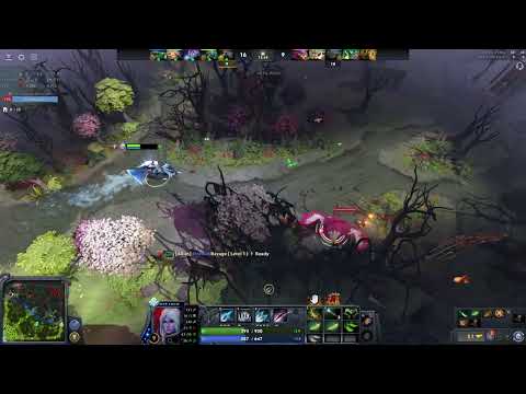 Dota 2 Drow Ranger Carry gets alacrity's by Grand Master Invoker a few times.