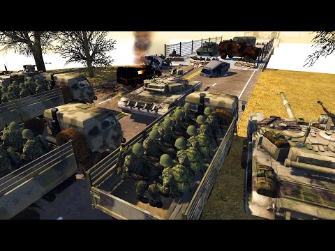 Can German Army Hold the BRIDGE DEFENSE!? - Men of War: World War 3 E1