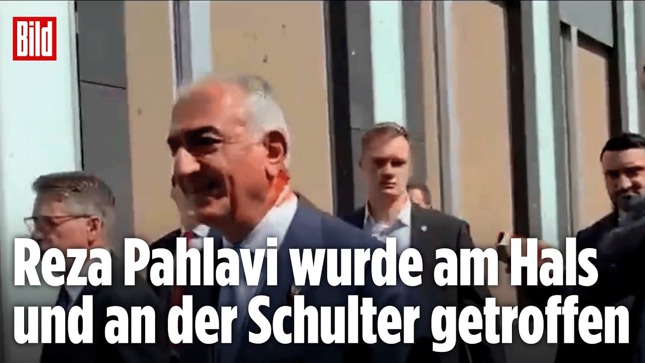 REZA PAHLAVI: Schah-Sohn wurde in Berlin mit Tomatensauce bespritzt