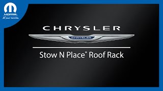 Stow N Place® Roof Rack | How To | 2024 Chrysler Pacifica & Voyager