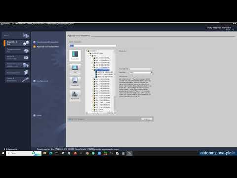 Corso base di Tia Portal Siemens: Creazione nuovo progetto