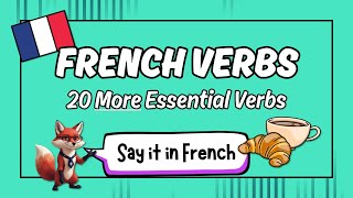 20 Essential French Verbs You Should Know Part 2 | French Flashcards