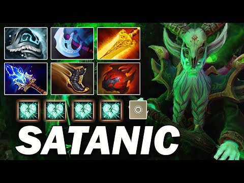 Satanic - Unkillable Necrophos Flawless Carry Gameplay | Dota 2 Pro Carry Gameplay!