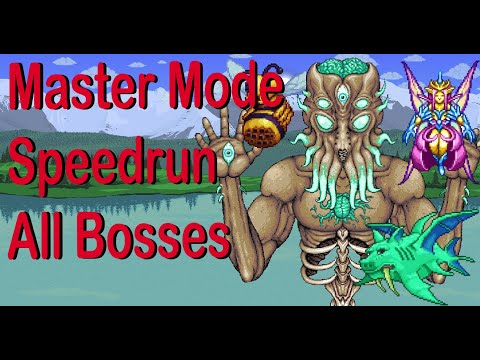 Terraria Master Mode All bosses Speedrun NMA (5:08:04)