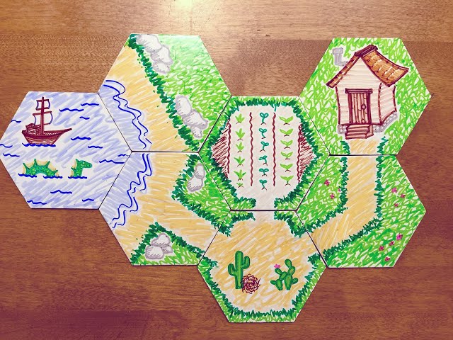 Vídeo relacionado con Apostrophe Games 20 Grandes En Blanco Hexágono Juego de Mesa Chit Azulejos (Colonos de Tamaño Catan) Azulejos de Juego, Proyectos de Bricolaje
