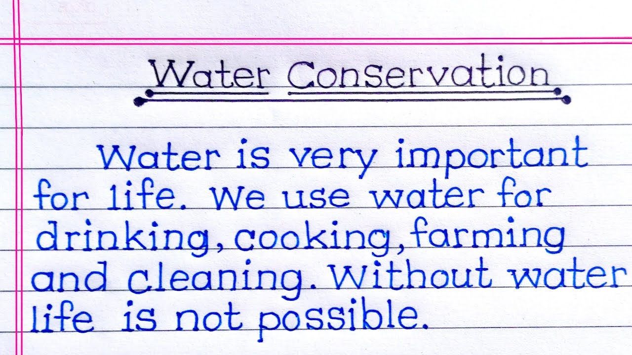 water conservation essay | water conservation essay writing | essay on water conservation in english