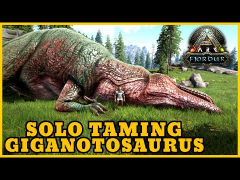 How To Solo Tame A Giga | Ark Survival Evolved