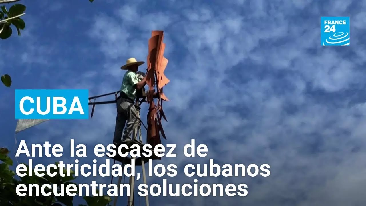 Ante la escasez de energía, los cubanos recurren a los molinos de viento • FRANCE 24 Español