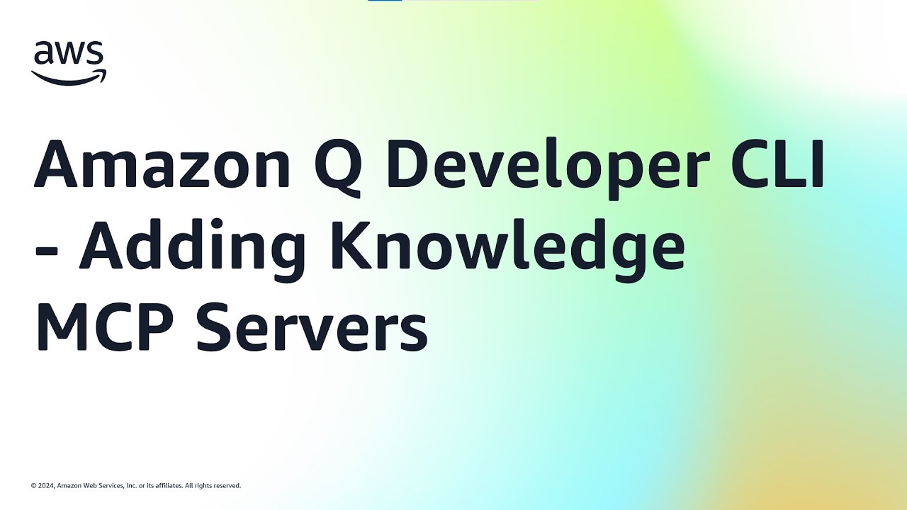 Amazon Q Developer CLI - Adding Knowledge MCP Servers | Amazon Web Services