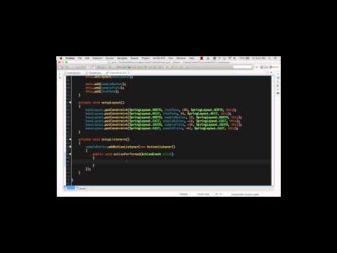 Creating A Button Listener In Java Eclipse