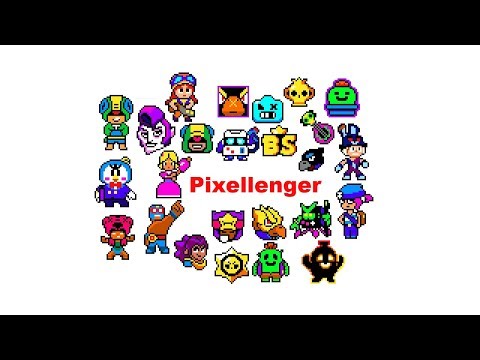 Обзор рисунков по клеточкам Бравл Старс Простые рисунки Overview Brawl Stars Drawings Pixel Art