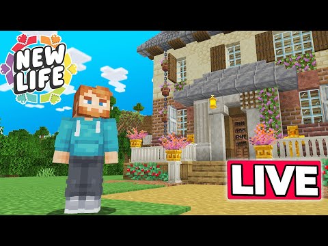 My FIRST STREAM on NEW LIFE SMP : Minecraft Survival