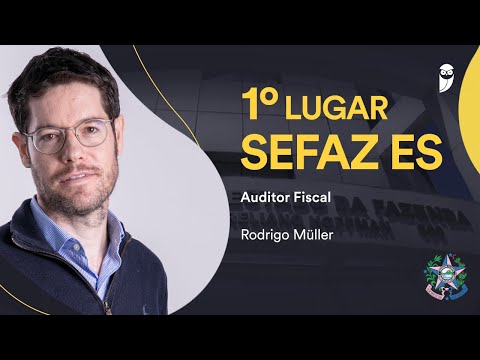 Sefaz ES: confira como estudou o 1º colocado para Auditor Fiscal, Rodrigo Müller!