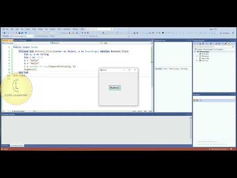 Vb Net String Functions Compareordinal Codelearning