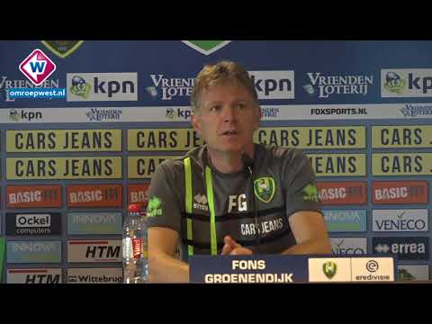 ADO-trainer Fons Groenendijk blikt vooruit op ADO Den Haag - Excelsior