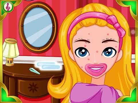 Barbie Doll Pink Spa Morning Routine - Color Change Make Up & Nail Polish 60