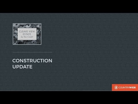 Cleave View Estate Construction Update
