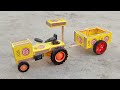 How To Make Tractor With Matchbox Tractor Trolley Diy Motor Science Project Mini Tractor