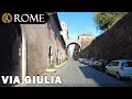 Rome guided tour ➧ Via Giulia [4K Ultra HD]