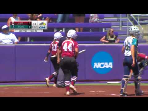 Softball #CAAChamps Game 1 Highlights | #5 CofC 8, #4 UNCW 6