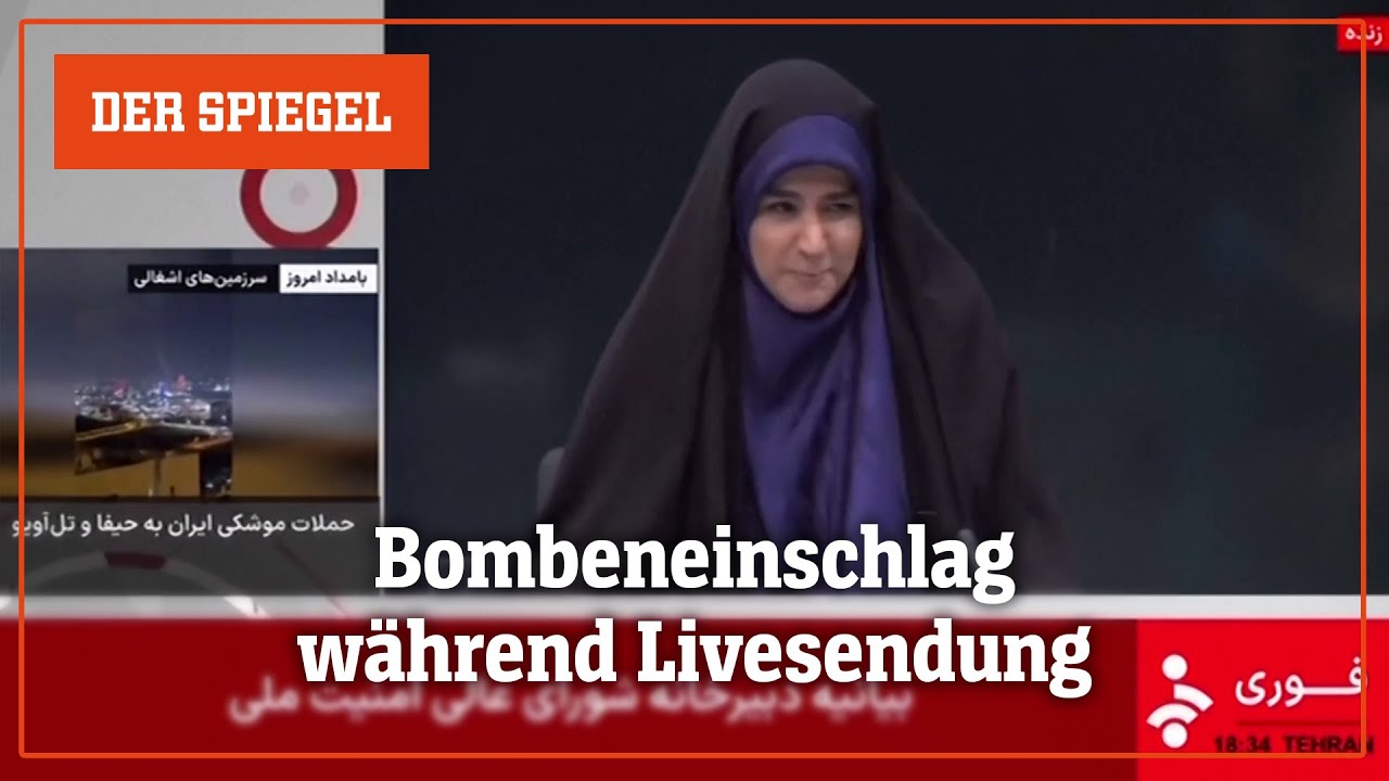 Iran-Israel-Konflikt: Bombeneinschlag während Livesendung | DER SPIEGEL