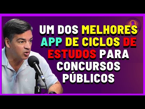 Dica de APP Eficiente de Ciclos De Estudos Para Concursos Públicos
