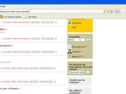 Mistutoriales Wong #5: Amigos