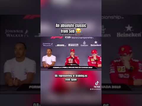Thumbnail for ‘You sponsored by Pirelli or…?’ - Seb’s dad jokes are 🔥🤣 #shorts #formulaone by Tifosi