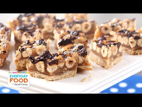 Hazelnut Caramel Chocolate Bars - Everyday Food with Sarah Carey