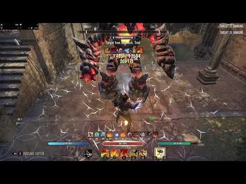 ESO Elsweyr PTS week 4 DPS Comparisons-StamDK (DW/Bow) Heavy Attack Rotation 81.4k DPS