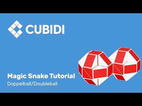 CUBIDI Magic Snake Tutorial – How To – 48 – Anleitung Doppelball Magic Snake Puzzle