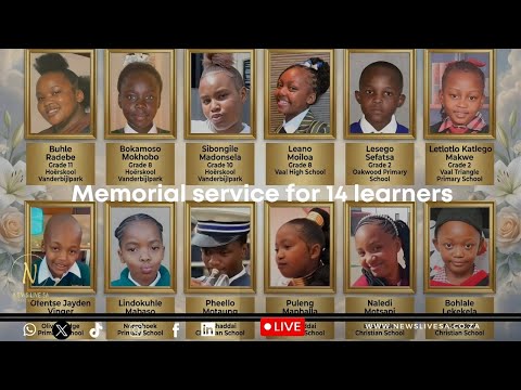 Memorial service for 14 learners lost in scholar transport accident