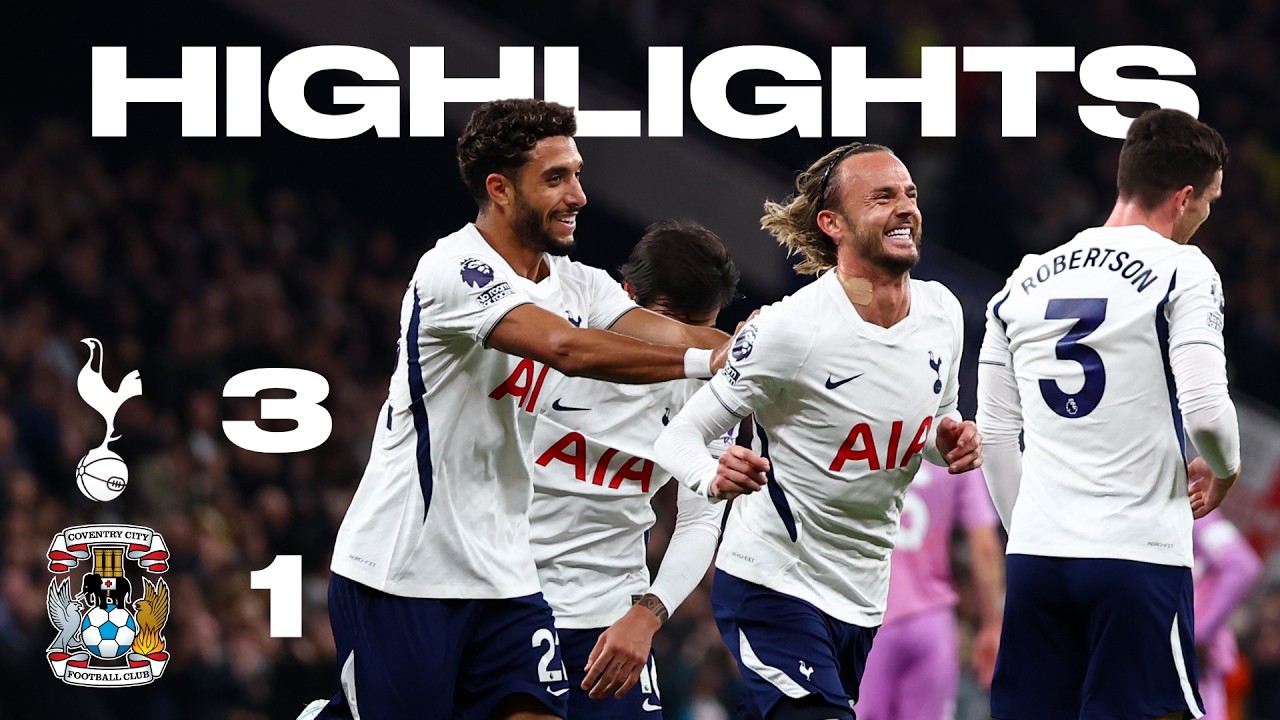 Tottenham Hotspur FC 3 - 1 Coventry City FC highlights