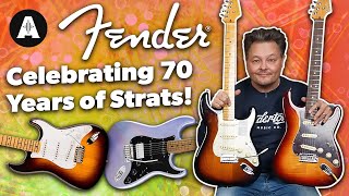 Video thumbnail for Celebrating the 70th Anniversary of the Fender Stratocaster! by Andertons Music Co