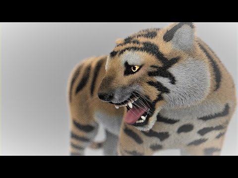 blender 2.80 Tiger animation