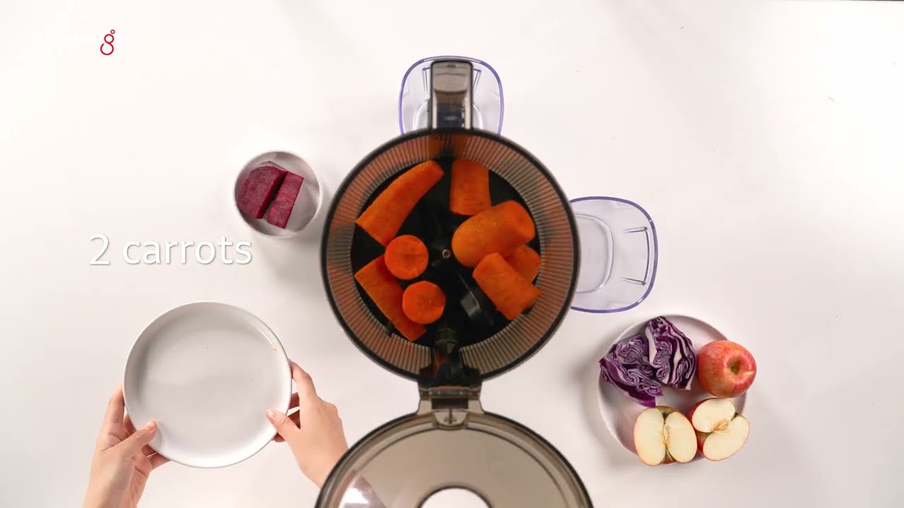 RECIPE "Nước ép hỗn hợp táo - bắp cải - cà rốt - dền" cùng máy ép chậm Kuvings KHS-2520CB (AUTO10)