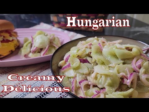 Cucumber Salad - Creamy Hungarian Cucumber Salad