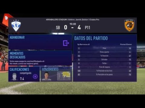Copa IESA Argentina fecha 13: Sp.Barracas 0 vs Pumas Eleven 4
